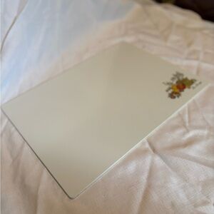 Vintage Spice of Life White Cutting Board